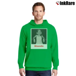 Men’s Blondie Debbie Harry Pullover Hoodie in irish green | Cozy, Durable, Modern Fit