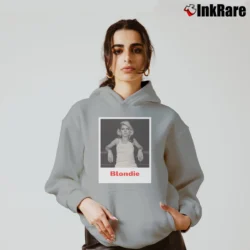 Women’s Blondie Debbie Harry Cozy Hoodie in sport grey | Warm, Structured, Stylish