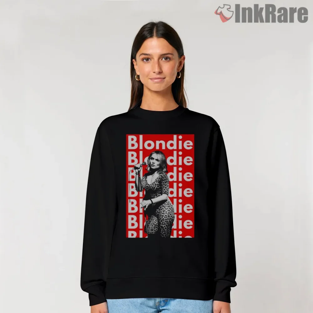 Blondie Debbie Harry Leopard Pop Art New Wave Icon Shirt on graphic shirt for women graphic tee