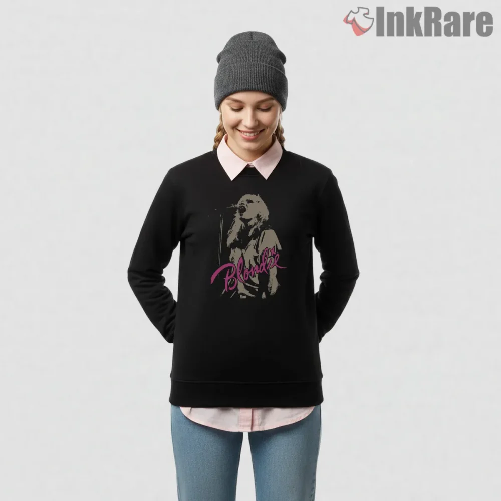 Blondie Debbie Harry Live Vocal Power Portrait Shirt on graphic shirt for women graphic tee