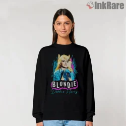Blondie Debbie Harry Neon Pop Rock Performance Shirt on graphic shirt for women graphic tee