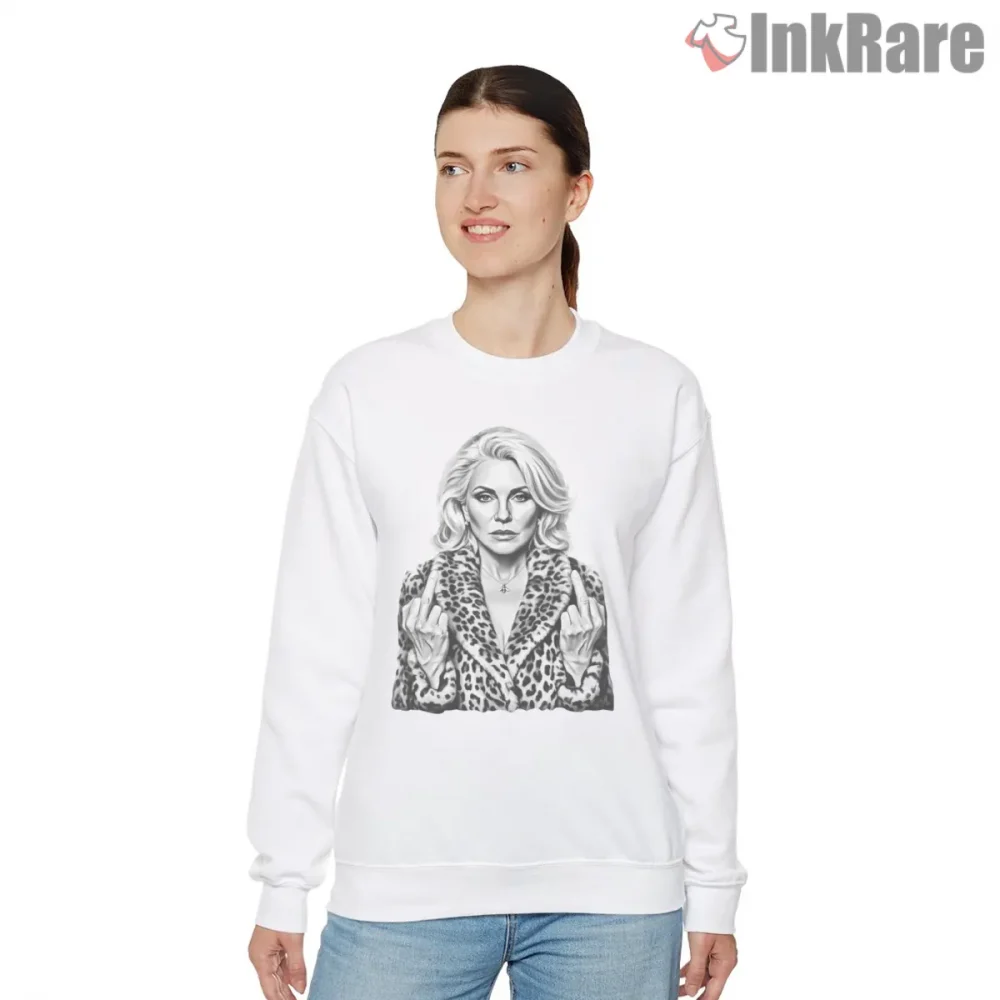 Blondie Debbie Harry Rebel Gesture Punk Attitude Shirt on graphic shirt for women graphic tee