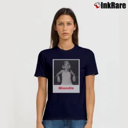 Women’s Blondie Debbie Harry Signature T-Shirt in navy | Soft, Flattering Fit