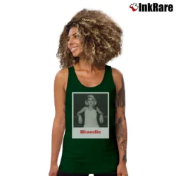Women’s Blondie Debbie Harry Tank Top in forest green | Lightweight, Movement-Friendly