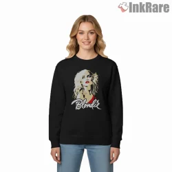 Blondie Glam Rock Illustration Bold Portrait Shirt on graphic shirt for women graphic tee