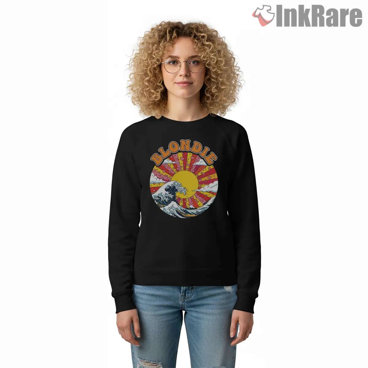 Blondie Great Wave Retro Psychedelic Art Shirt Blondie Great Wave Retro Psychedelic Art Shirt on graphic shirt for women graphic tee
