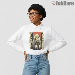 Blondie Vintage Vertical Poster Band Portrait Shirt on graphic shirt for women graphic tee
