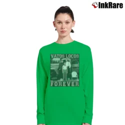 Women’s Blood In Blood Out Vatos Locos Forever Long-Sleeve Top in irish green | Sleek, Versatile, All-Season
