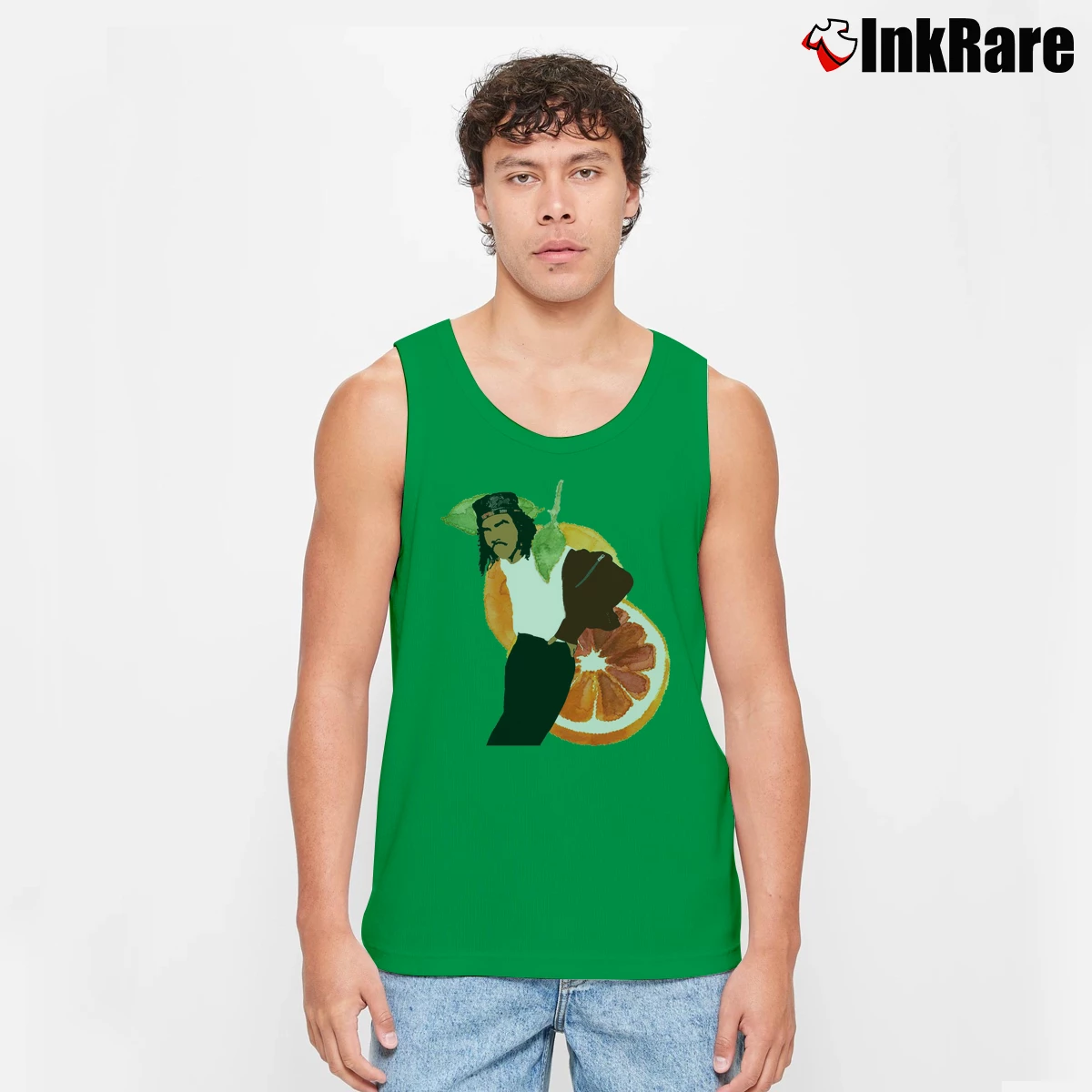 Men’s Blood Orange Dev Hynes Tank Top in irish green | Breathable, Active-Friendly Design