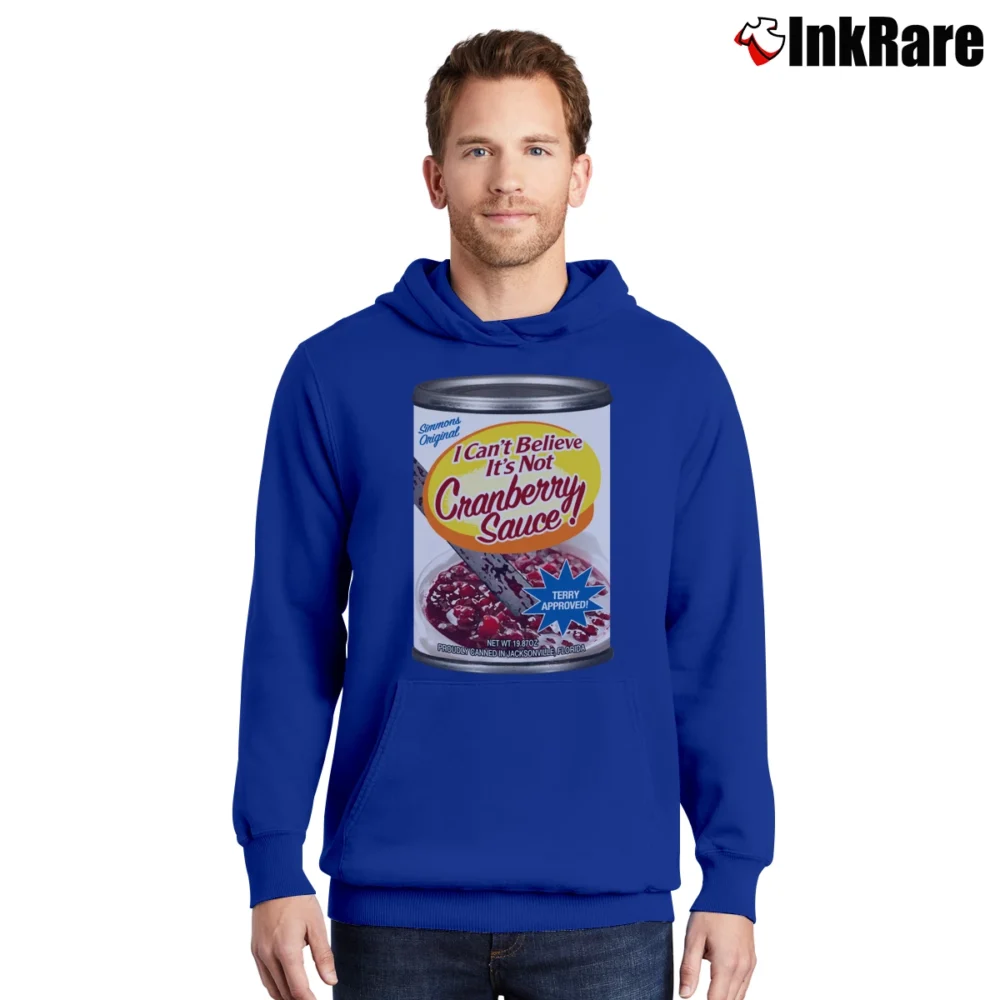 Men’s Blood Rage It's Not Cranberry Sauce Pullover Hoodie in royal blue | Cozy, Durable, Modern Fit