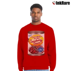 Men’s Blood Rage It's Not Cranberry Sauce Crewneck Sweatshirt in red | Cozy Fabric, Clean Style