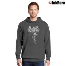 Men’s Bloodbath Grand Morbid Funeral Pullover Hoodie in charcoal | Cozy, Durable, Modern Fit
