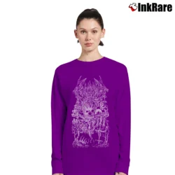 Women’s Bloodbath Morbid Metal Band Logo Long-Sleeve Top in purple | Sleek, Versatile, All-Season
