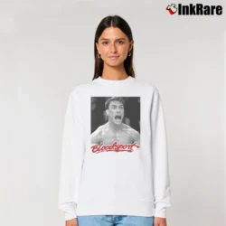 Women’s Bloodsport Jean Claude Van Damme Relaxed Sweatshirt in white | Soft, Laid-Back Vibe