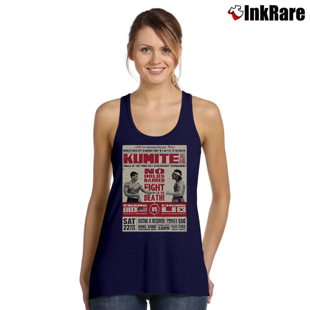 Women’s Bloodsport Kumite Poster Tank Top in navy | Lightweight, Movement-Friendly