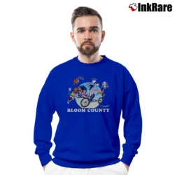Men’s Bloom County Bill Cat Opus Penguin Comic Strip Lic Oop Crewneck Sweatshirt in royal blue | Cozy Fabric, Clean Style