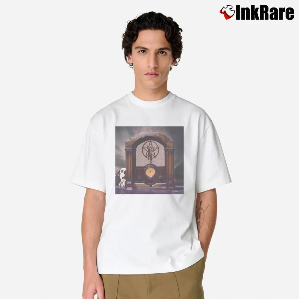Men’s Bloonmer Rush Spirit Of Radio Classic T-Shirt in white | Soft, Breathable Everyday Wear