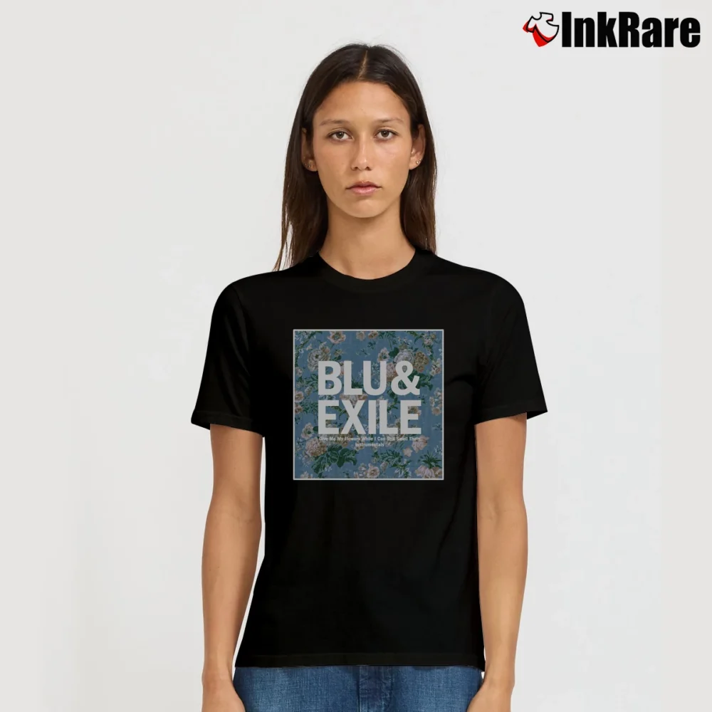 Women’s Blu And Exile Dancing In The Rain Signature T-Shirt in black | Soft, Flattering Fit