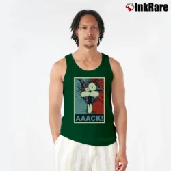 Men’s Blue County Comic Bill Cat Hope Poster Parody Tank Top in forest green | Breathable, Active-Friendly Design