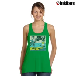 Women’s Blue Meanies Urine Trouble Tank Top in irish green | Lightweight, Movement-Friendly
