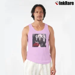 Men’s Blue Murder Black Graphic Tank Top in light pink | Breathable, Active-Friendly Design
