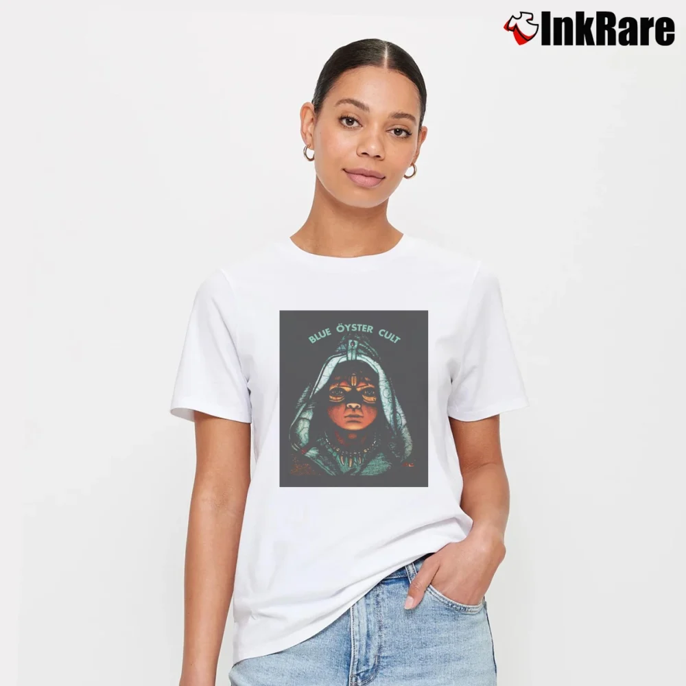 Women’s Blue Oyster Cult Burnin For You Signature T-Shirt in white | Soft, Flattering Fit