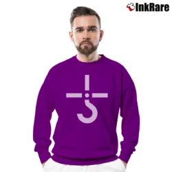 Men’s Blue Oyster Cult Logo Crewneck Sweatshirt in purple | Cozy Fabric, Clean Style