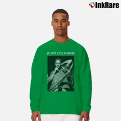 Men’s Blue Train John Coltrane Long-Sleeve Shirt in irish green | Sleek, Lightweight, Year-Round Wear