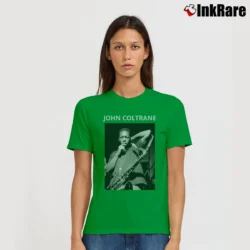 Women’s Blue Train John Coltrane Signature T-Shirt in irish green | Soft, Flattering Fit