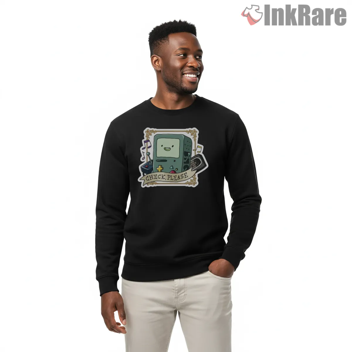 Bmo Check Please Cute Sticker Style Cartoon Shirt Bmo Check Please Cute Sticker Style Cartoon Shirt on graphic shirt for men graphic tee