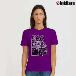 Women’s BMW E60 M5 Batmobile Car Lovers Classic Signature T-Shirt in purple | Soft, Flattering Fit