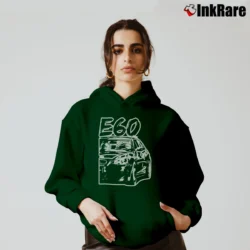 Women’s BMW E60 M5 Batmobile Car Lovers Graphic Cozy Hoodie in forest green | Warm, Structured, Stylish