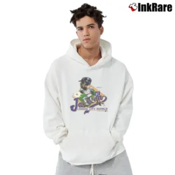 Men’s Bo Jackson 80s Kansas City Royals MLB Baseball Caricature Classic Pullover Hoodie in white | Cozy, Durable, Modern Fit