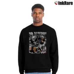 Men’s Bo Jackson Bo Knows Signature Vintage Crewneck Sweatshirt in black | Cozy Fabric, Clean Style