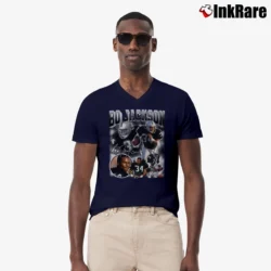 Men’s Bo Jackson Bo Knows Signature Vintage V-Neck Tee in navy | Sharp, Breathable, Everyday Staple