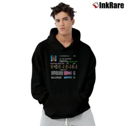 Men’s Bo Jackson Football Video Game Stats Pullover Hoodie in black | Cozy, Durable, Modern Fit