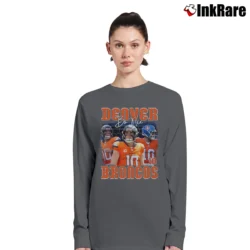Women’s Bo Nix Denver Broncos Long-Sleeve Top in charcoal | Sleek, Versatile, All-Season