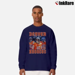 Men’s Bo Nix Denver Broncos Long-Sleeve Shirt in navy | Sleek, Lightweight, Year-Round Wear