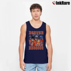 Men’s Bo Nix Denver Broncos Tank Top in navy | Breathable, Active-Friendly Design