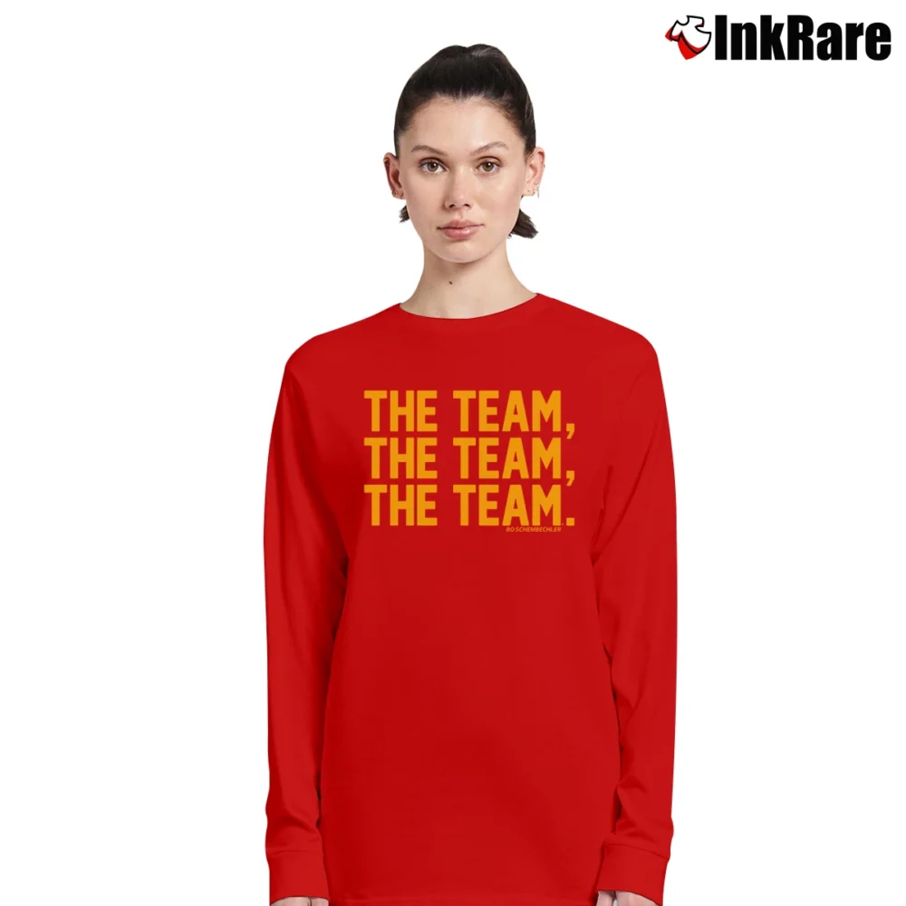 Women’s Bo Schembechler Michigan Long-Sleeve Top in red | Sleek, Versatile, All-Season