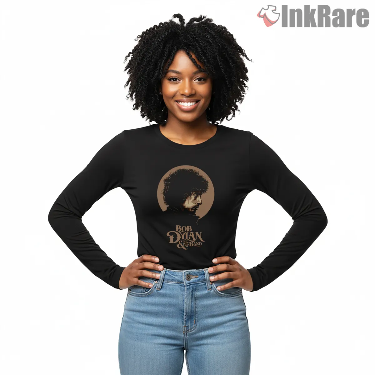 Bob Dylan And The Band On The Road Shirt on black long sleeve shirt for women graphic tee