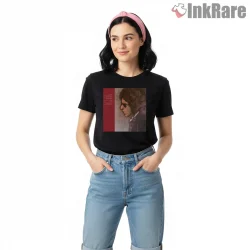 Bob Dylan Blood On The Tracks Album Tribute Shirt on black short sleeve shirt for women graphic tee