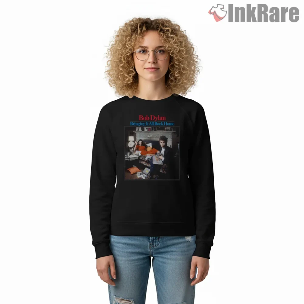 Bob Dylan Bringing It All Back Home Retro Album Shirt on graphic shirt for women graphic tee