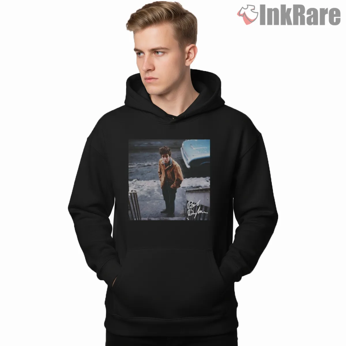 Bob Dylan The Freewheelin Seaside Vintage Hoodie Black Bob Dylan The Freewheelin Seaside Vintage Shirt on black hoodie for men graphic tee