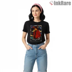 Bob Dylan Urban Night Vintage Street Shirt on black short sleeve shirt for women graphic tee