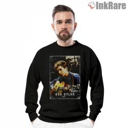 Bob Dylan Young Folk Era Vintage Art Shirt on graphic shirt for men graphic tee