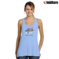 Women’s Bob Harrison 90s Cat I Don’t Think So Tank Top in light blue | Lightweight, Movement-Friendly