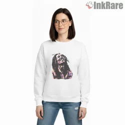 Bob Marley Color Splash Reggae Music Shirt on graphic shirt for women graphic tee