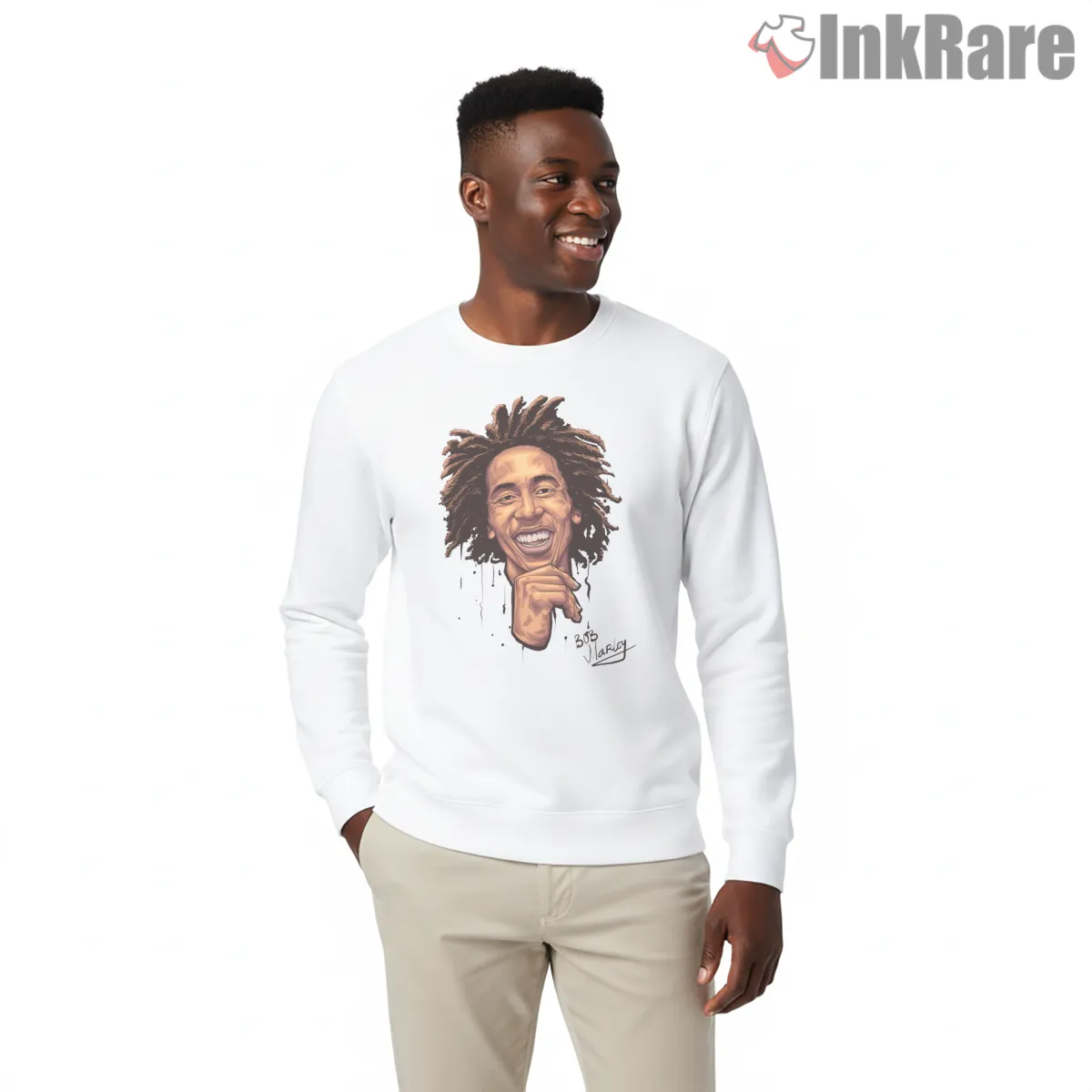Bob Marley Hand Drawn Smile Portrait Shirt Bob Marley Hand Drawn Smile Portrait Shirt on graphic shirt for men graphic tee