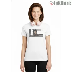 Bob Marley Relaxed King Of Reggae Cartoon Shirt on white short sleeve shirt for women graphic tee